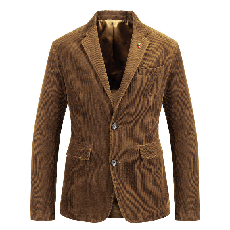 Men’s Corduroy Suit Jacket – Retro Casual Autumn Style