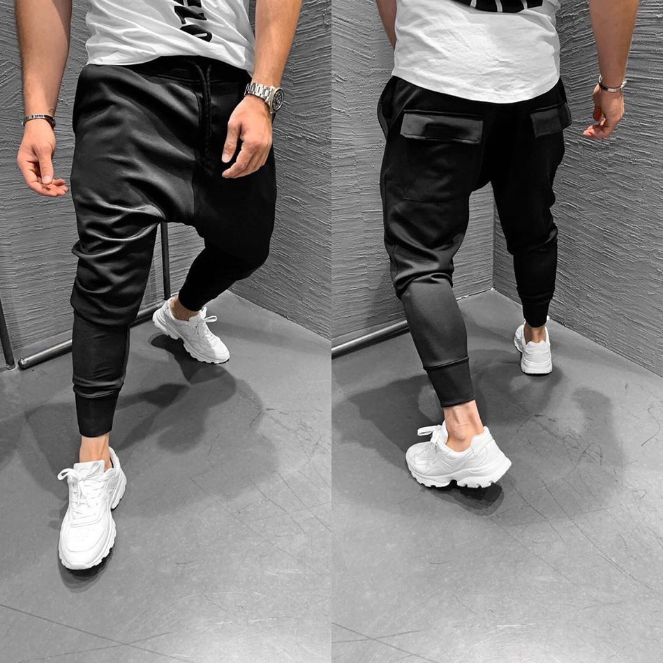 Muscle Skull Men’s Jogging Pants – Multi-Pocket Slim-Fit Fitness Joggers