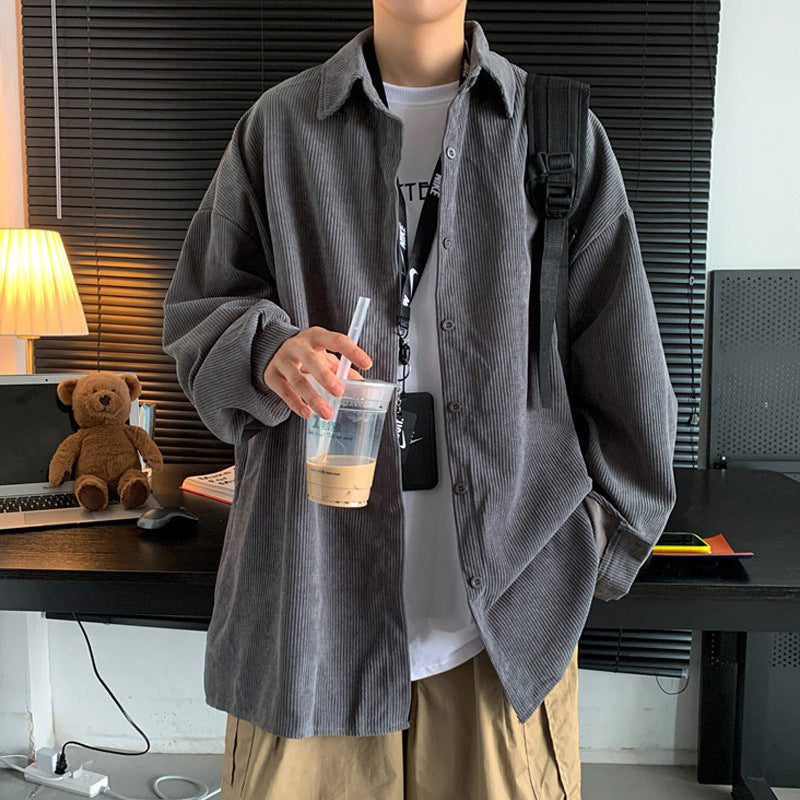 Corduroy Hong Kong Style Vintage Shirt Jacket