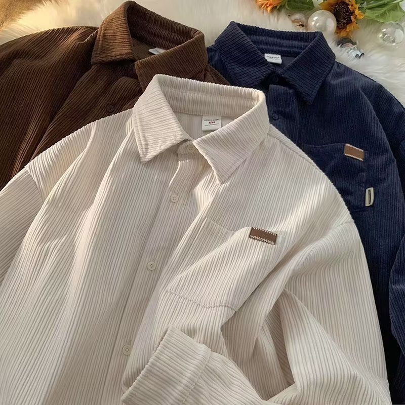 Corduroy Retro Loose Shirt Jacket