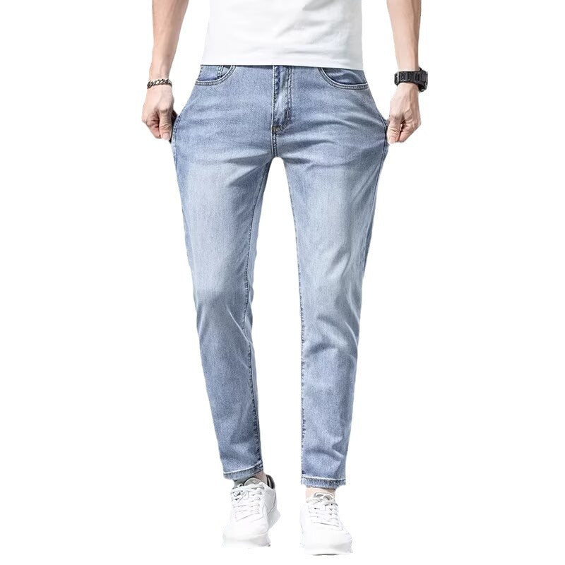 Slim Fit 9-Point Stretch Casual Jeans