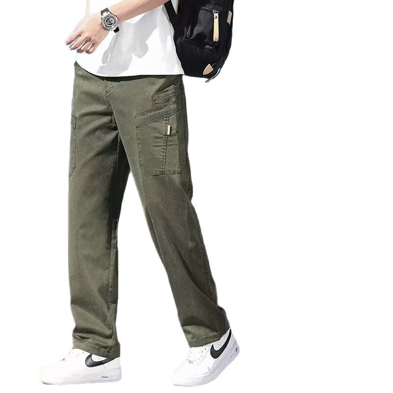 Business Multi-Pocket Loose Straight Men’s Cargo Jeans