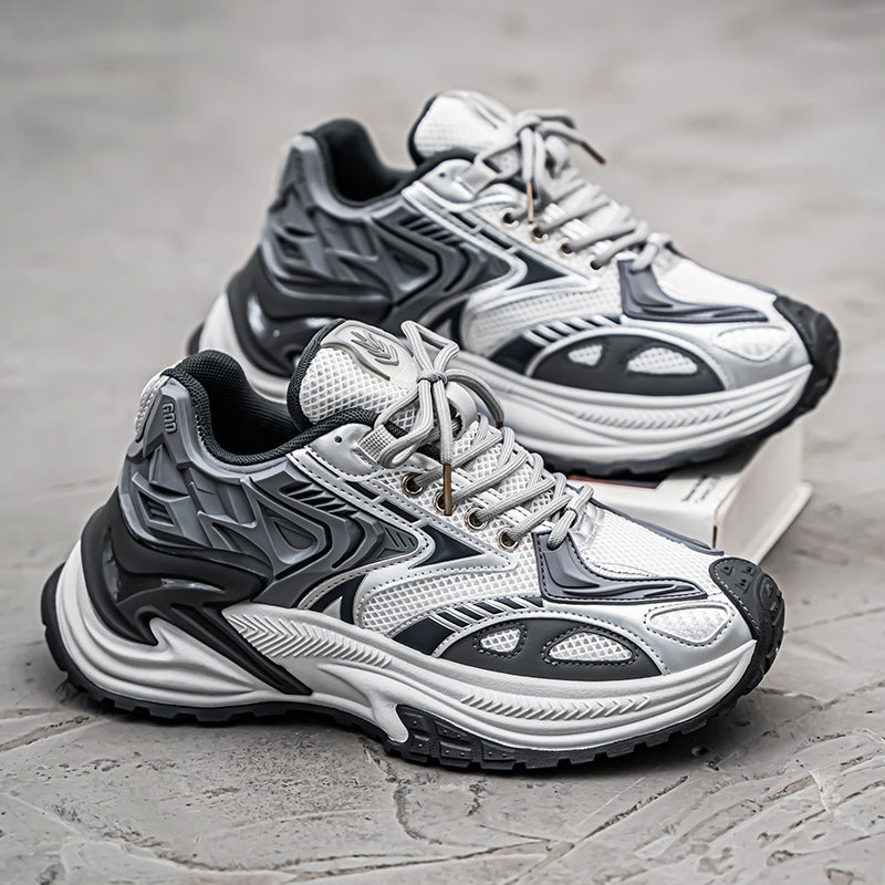 2024 Breathable Mecha Grid Casual Men's Sneakers Shoes