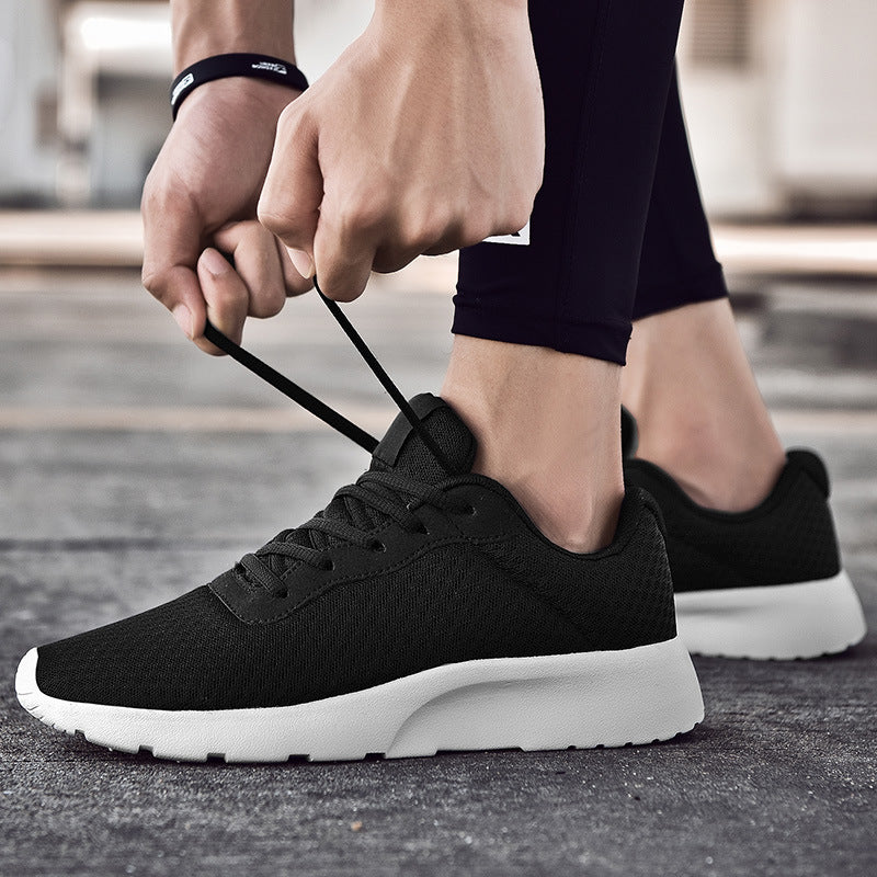 All Black Mesh Running Shoes 2026 Small to Plus Size Men