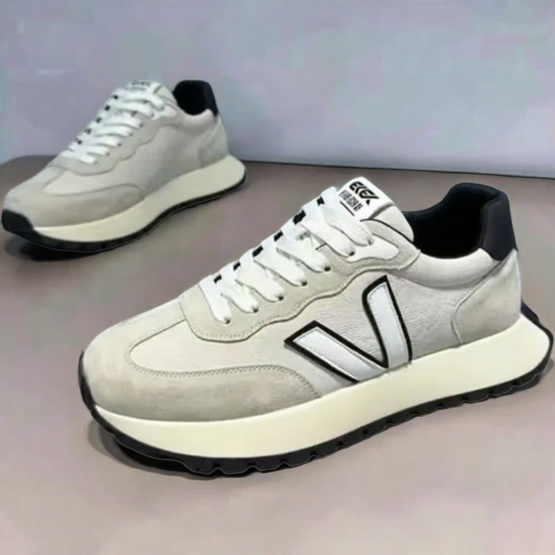 2025 Thick Sole Height Boost Breathable Men Sneakers