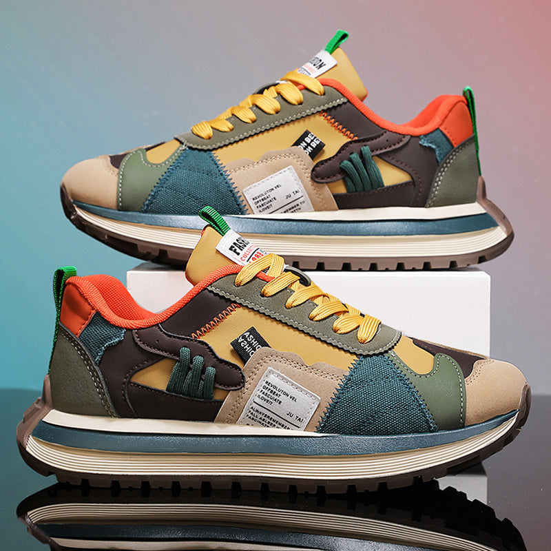Autumn Leather Breathable Non-Slip Men Casual Sneakers