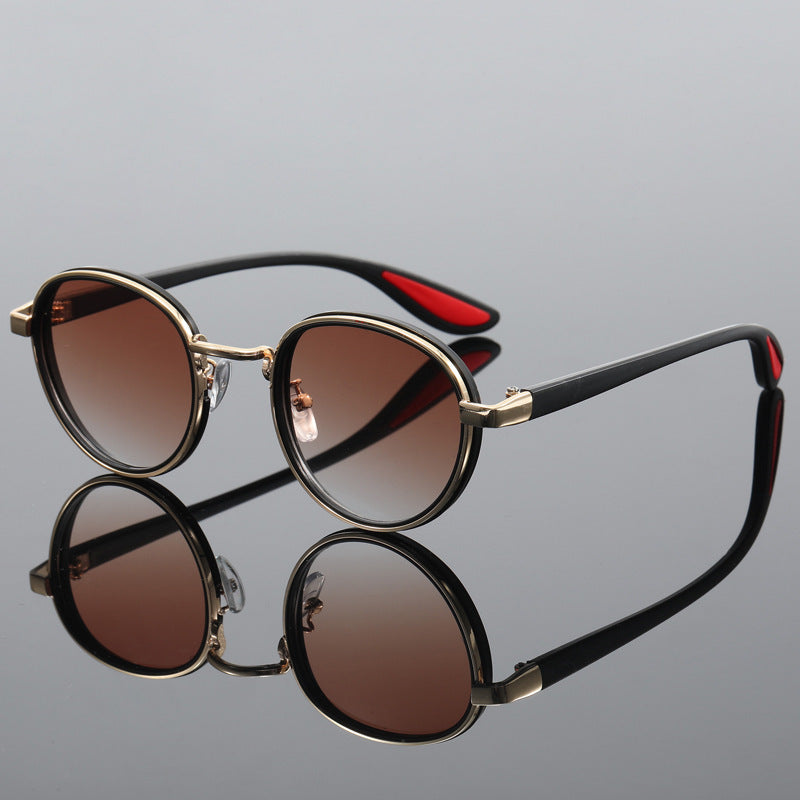 Classic Round Steampunk Polarized Unisex Sunglasses