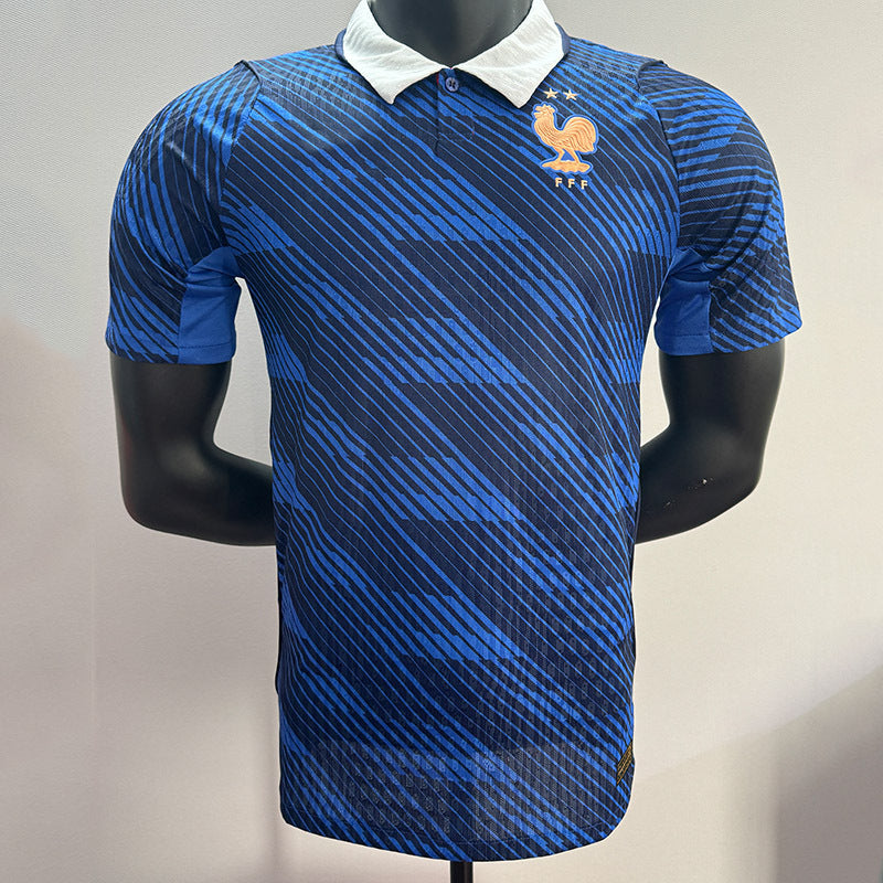 Authentic France Home Player Short-Sleeved Jersey