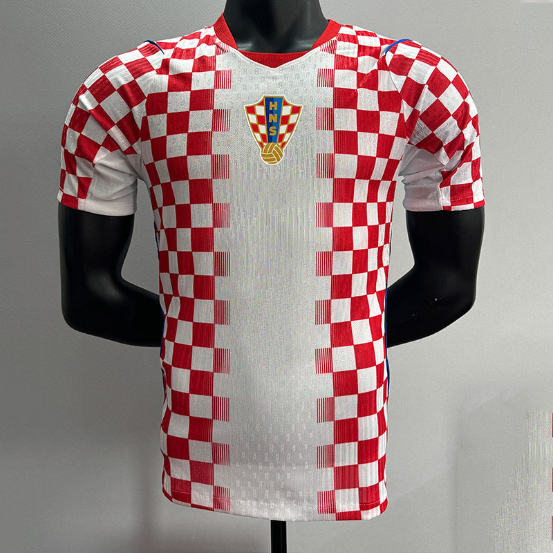 Authentic Croatia Home Player Short-Sleeved Jersey
