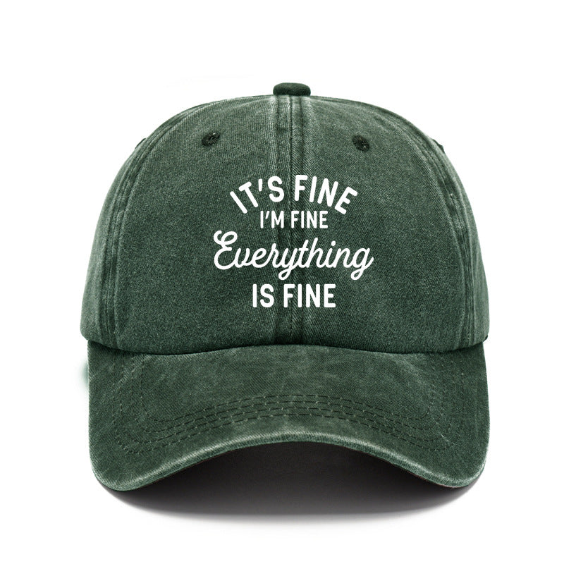 Washed Cotton Retro Baseball Cap Adjustable Sun Protection Hat