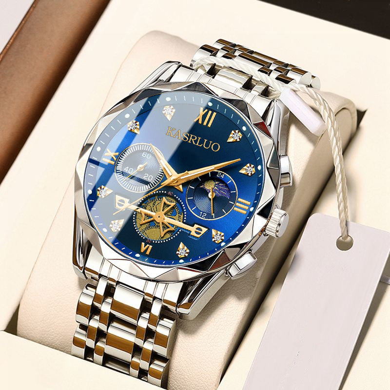 Casaro Men's Premium Multi-Functional Six-Pin Chronograph Quartz Watch