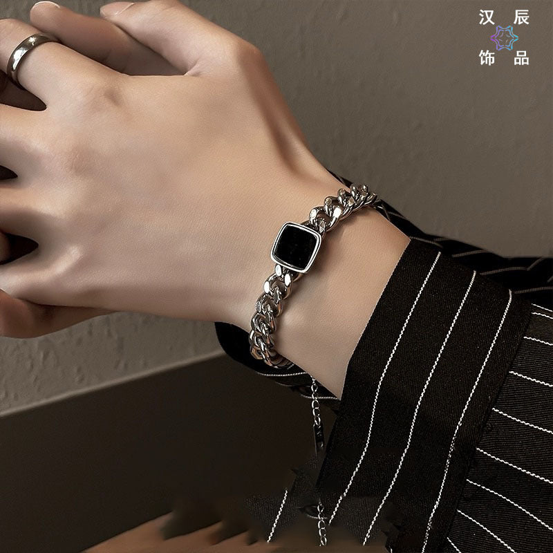 Unisex Premium Square Cuban Chain Titanium Steel Bracelet