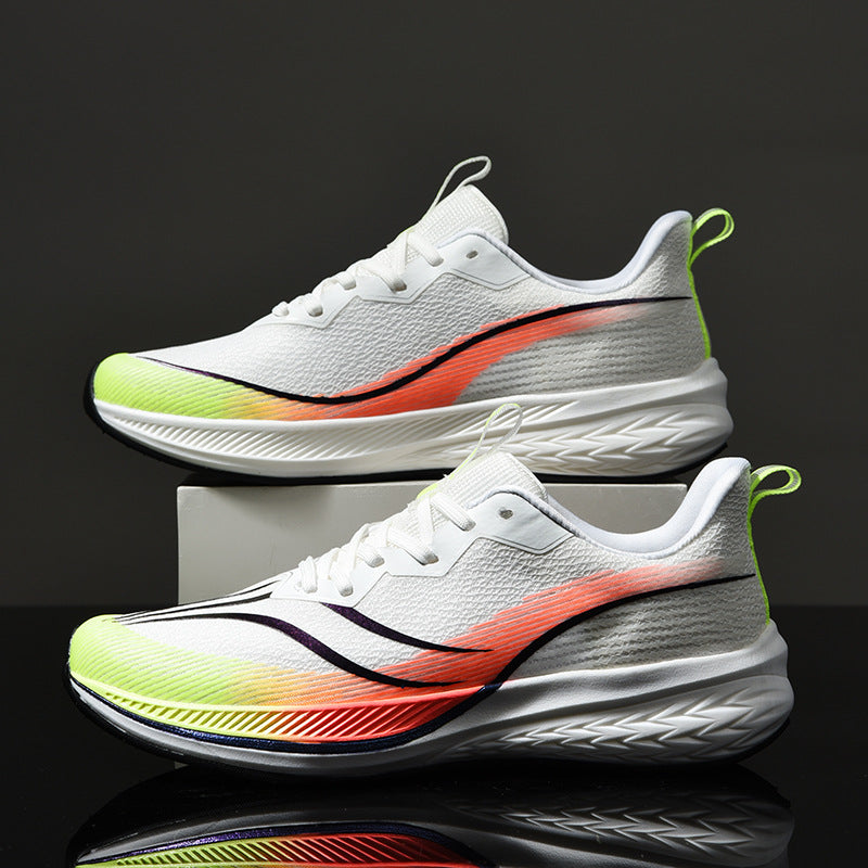 Breathable Mesh Running Sneakers with Shock-Absorbing Comfort Sole