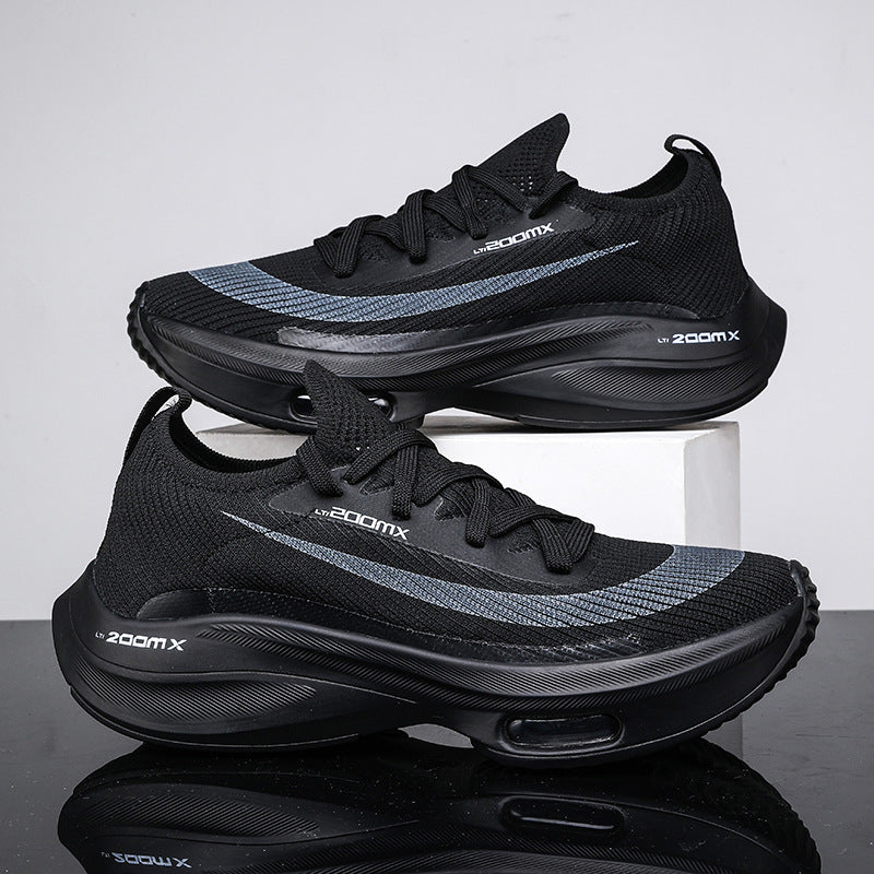 Air Cushion Running Shoes with Breathable Flyknit Comfort Fit