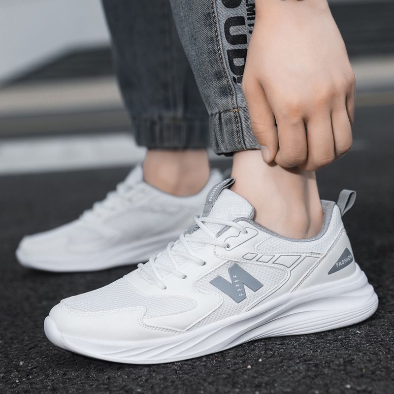 Unisex Mesh Running Sneakers Lightweight Breathable Casual Platform Shoes