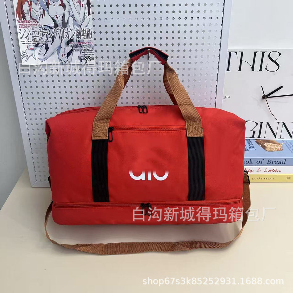 Unisex Wet Dry Separation Sports Travel Bag, Large Capacity