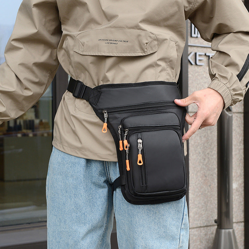 Unisex Oxford Fabric Motorcycle Leg Bag, Waterproof Tactical