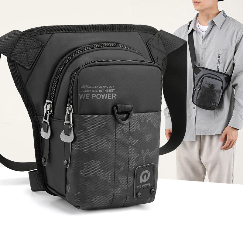 WEPOWER Men's Oxford Cloth Leg Bag, Multifunctional Riding