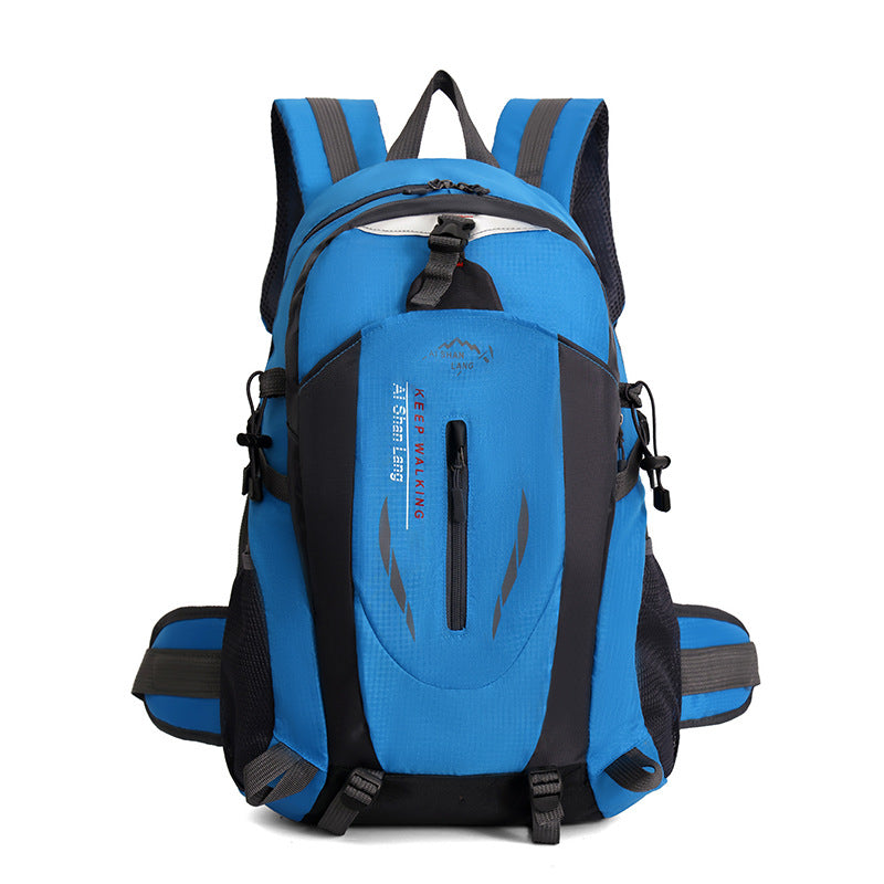 Unisex Nylon Mountaineering Backpack, Spine-Protecting 20-35L