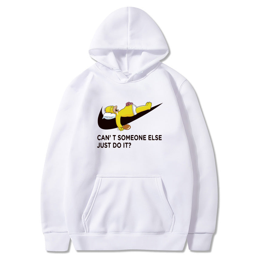 Men’s Fleece Hoodie with Letter Print Autumn & Winter Style