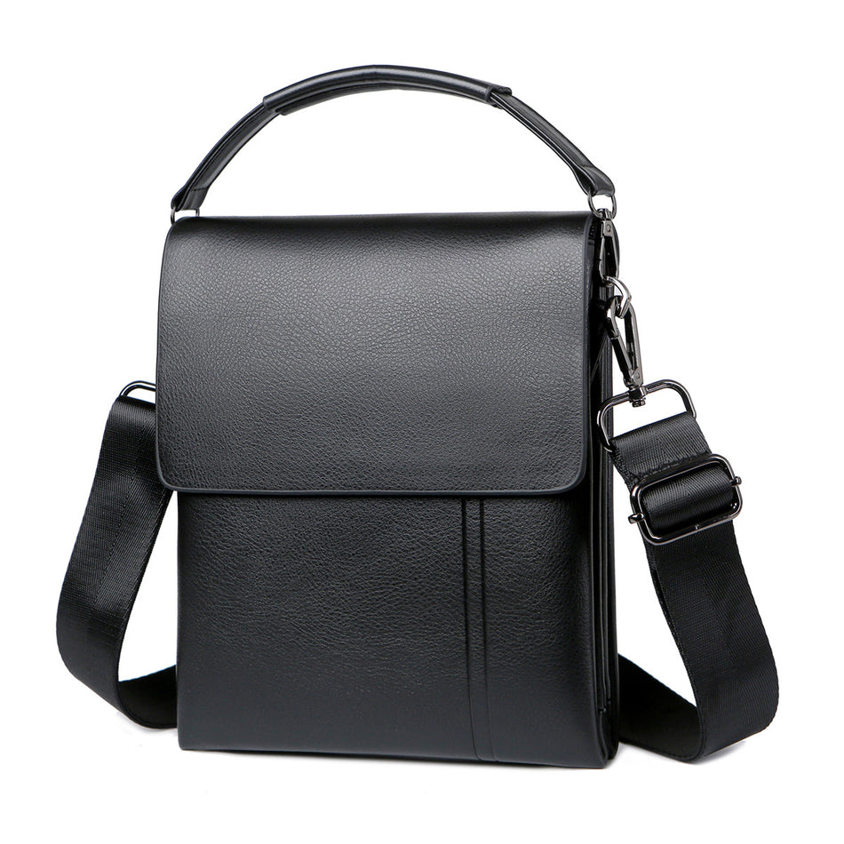 Cicero Leather Men's PU Crossbody Bag, Business Casual Texture