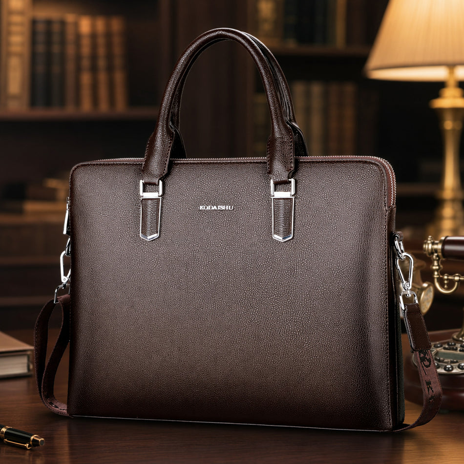 Cool Kangaroo Men's Microfiber Business Handbag, Horizontal