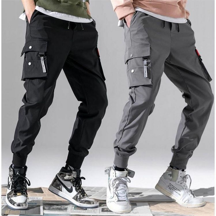 Taoshangpai Men's Cargo Nine-Point Pants, Korean National Trend