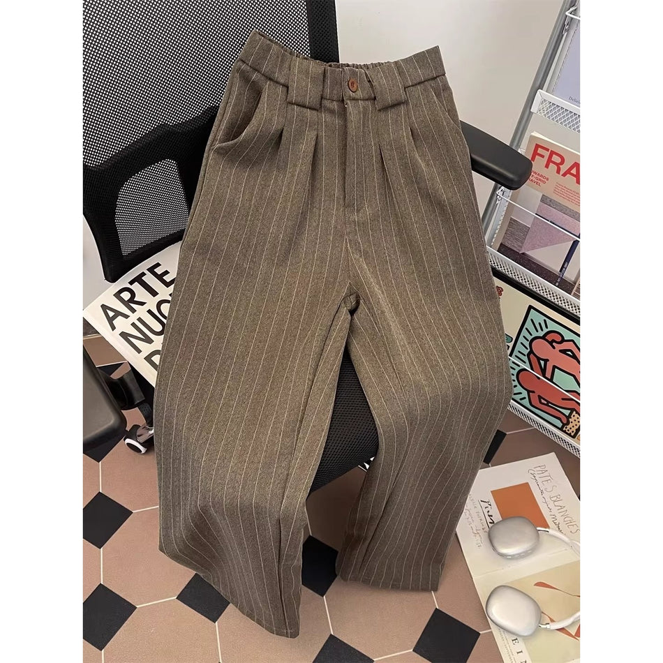 Unisex Old Money Style Straight Trousers