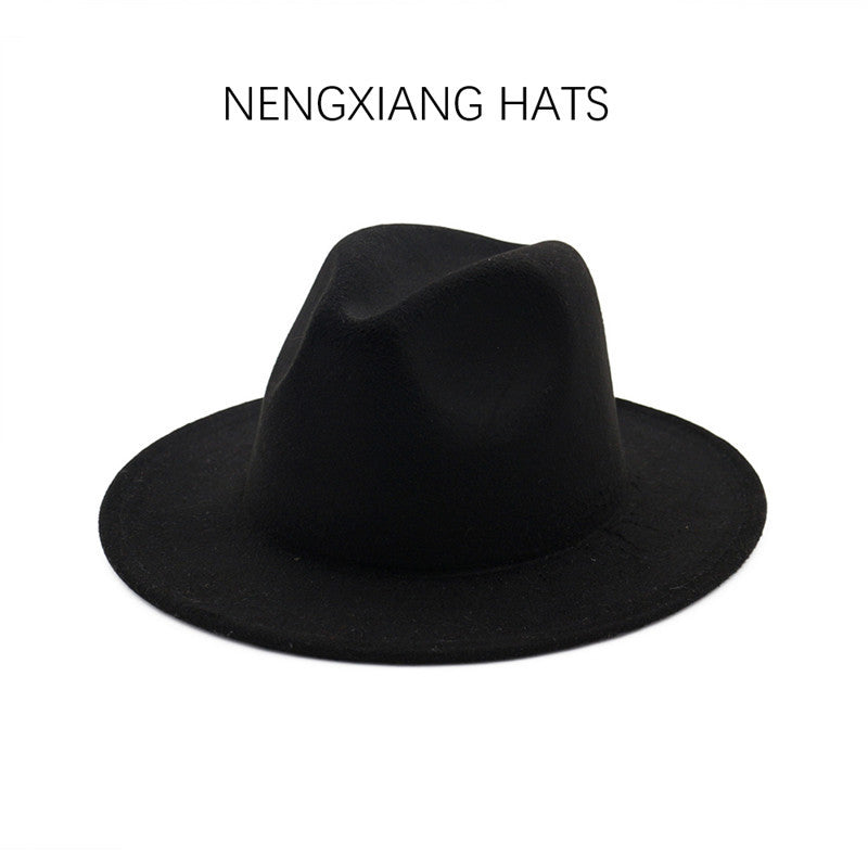 British Style Woolen Felt Jazz Fedora Hat