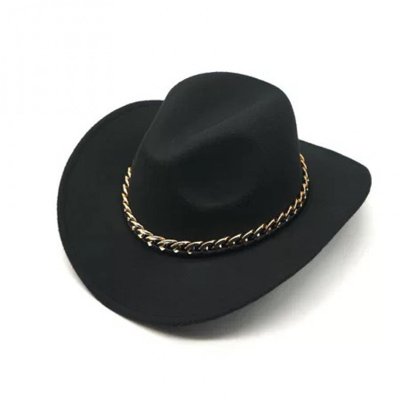 Women's Light Body Wool Felt Western Cowboy Jazz Hat