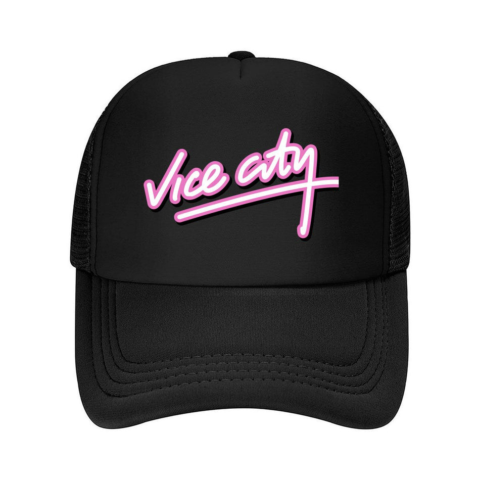 Vice City Script Text Graphic Adjustable Cap