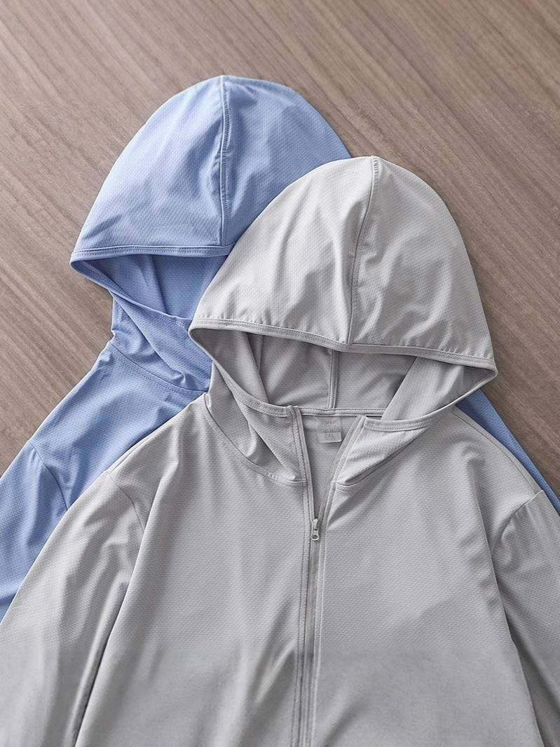 Unisex Loose Hooded UPF 50 Silk Sun Protection Jacket
