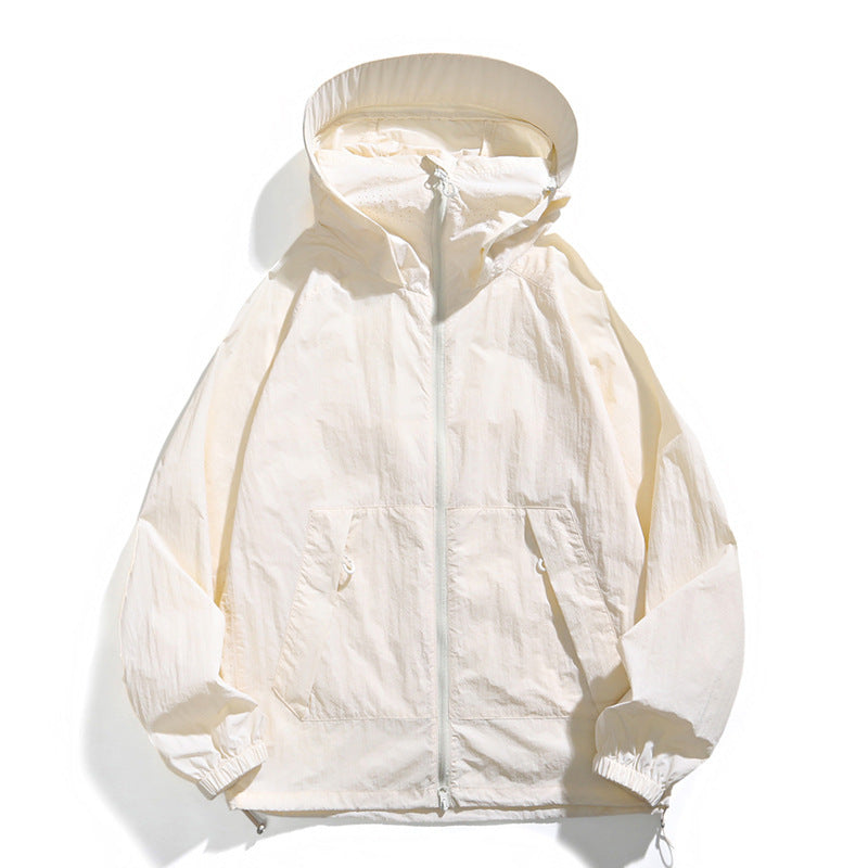 Unisex Loose Hooded UPF 50+ Mesh Ice Skin Jacket