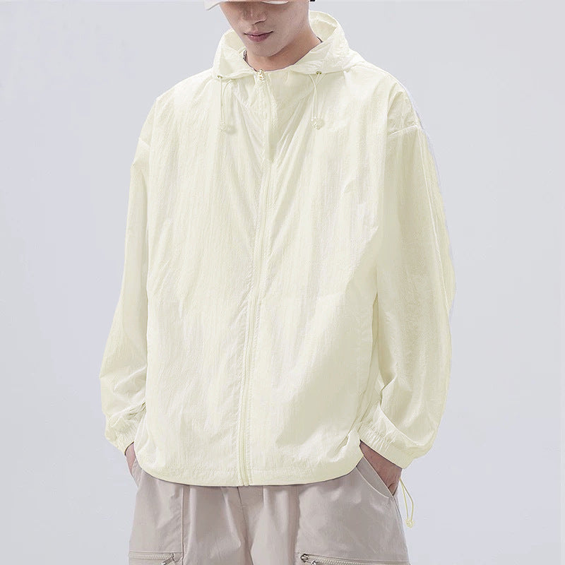 Unisex Loose Hooded UPF 50+ Ice Silk Jacket