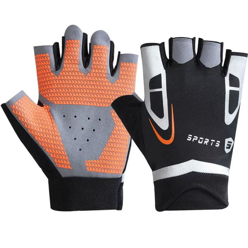Unisex Anti-Slip Breathable Fitness & Cycling Half-Finger Gloves