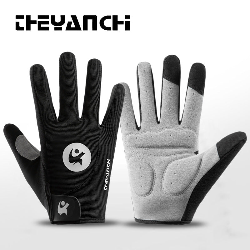 Unisex Touchscreen Anti-Slip Full-Finger Cycling Gloves