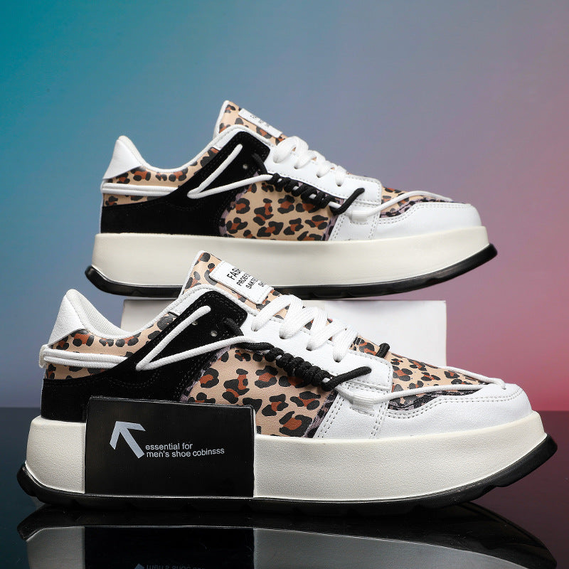Breathable Thick-Soled Low-Top Casual Shoes for Men