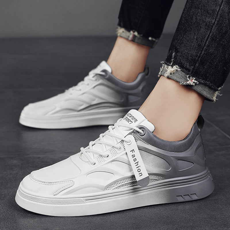 Breathable Lace-Up Flat Casual Sneakers for Men