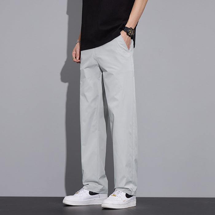 Shanggu Men's Korean Style Loose Straight-Leg Casual Pants