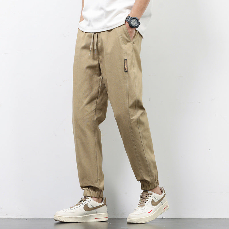 Shanggu Men's Pure Cotton Loose-Fit Jogger Casual Long Pants