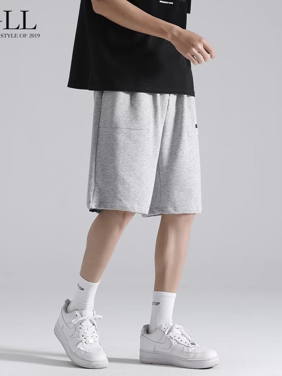 Unisex Loose Straight Five-Point Summer Sports Shorts