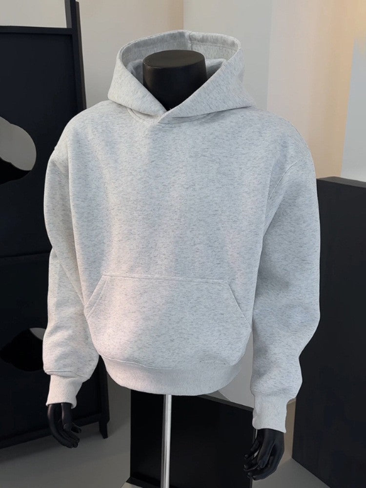 Gray Cleanfit Heavyweight Hooded Sweatshirt for Men and Women