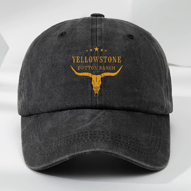 3D Printed Washed Baseball Cap for Men Outdoor Sports