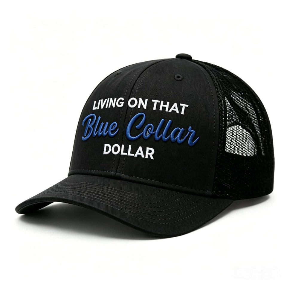 European American Workwear Slogan Mesh Baseball Cap