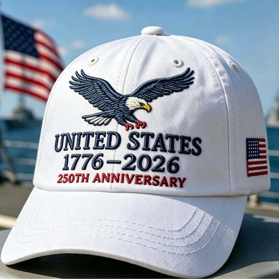 American Independence Day Embroidered Breathable Baseball Cap