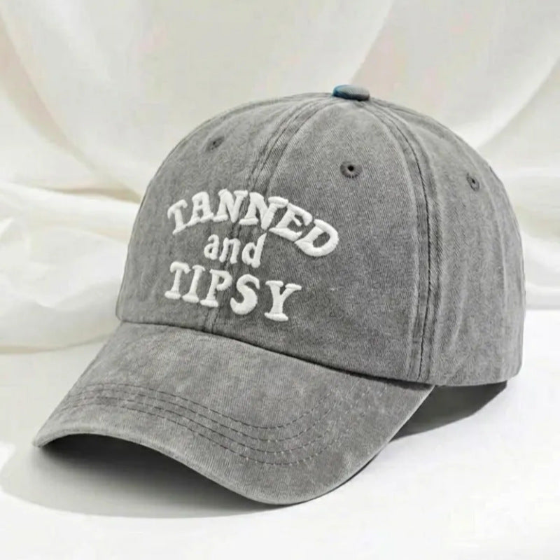 Embroidered Washed Vintage Baseball Cap Summer Sun Hat