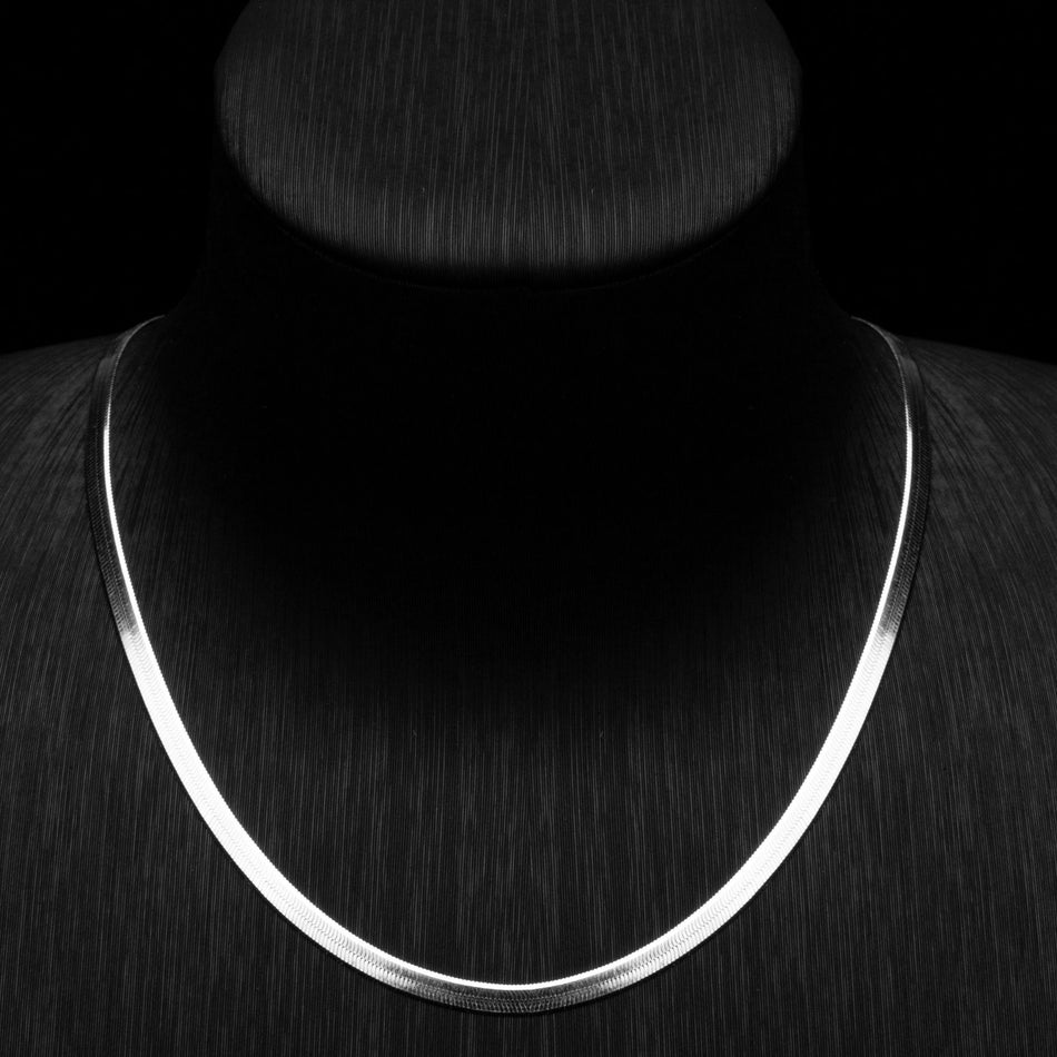 Silver Blade Snake Bone Chain Necklace Men's Hip-Hop American Style