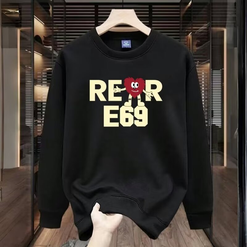 Boys' Thickened Loose Round Neck Long Sleeve Casual Sweatshirt