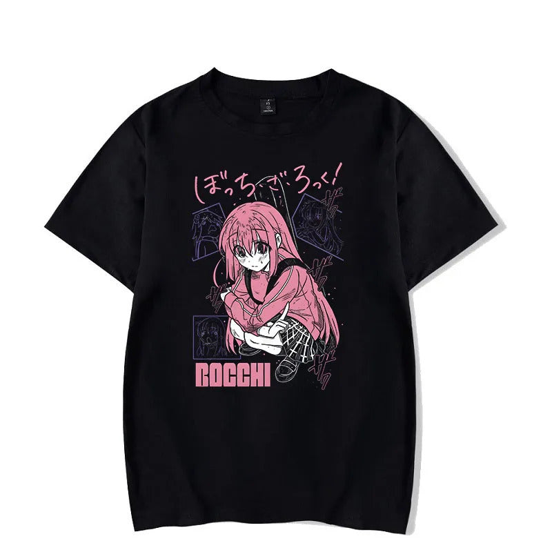 European Size Pure Cotton Cartoon Anime Character Print T-Shirt