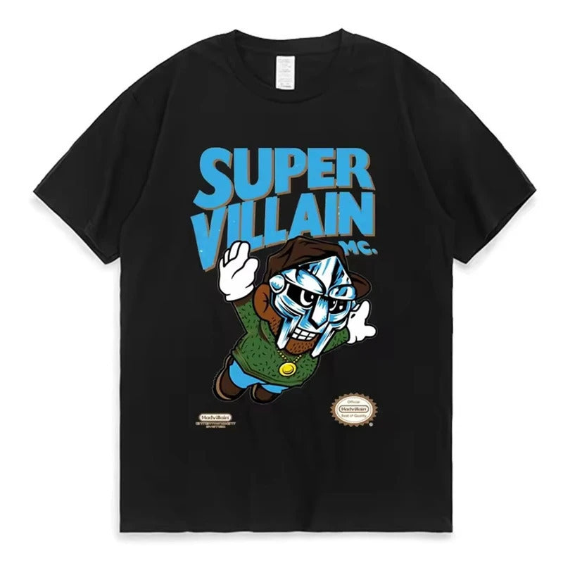 Retro Nostalgic Cartoon Graphic Print Casual T-Shirt